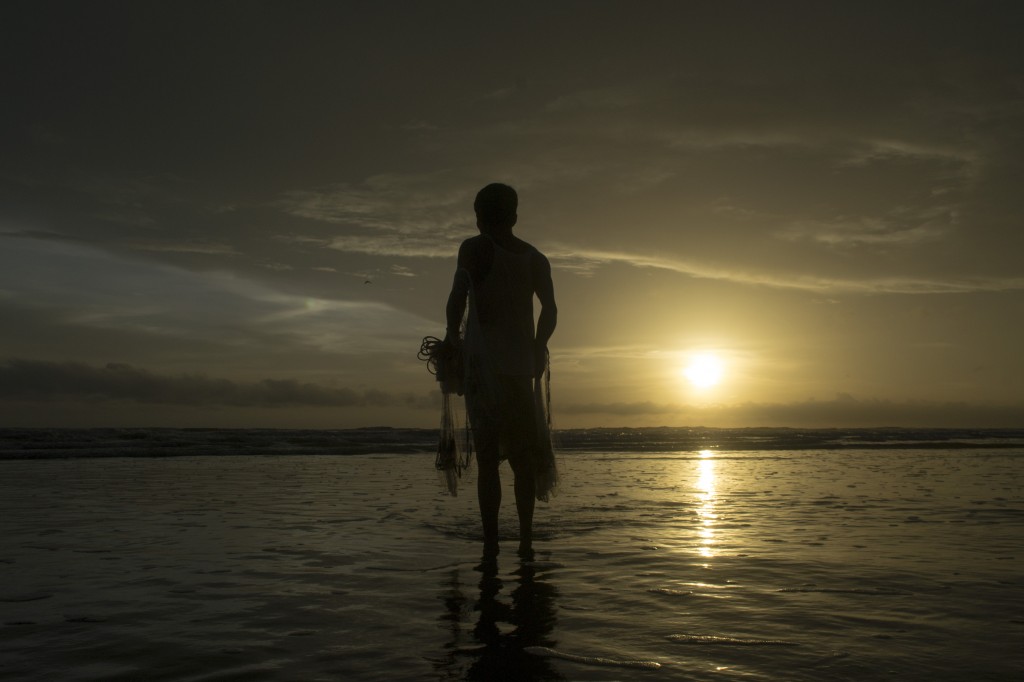 Cox's Bazar Beach fisherman sunset