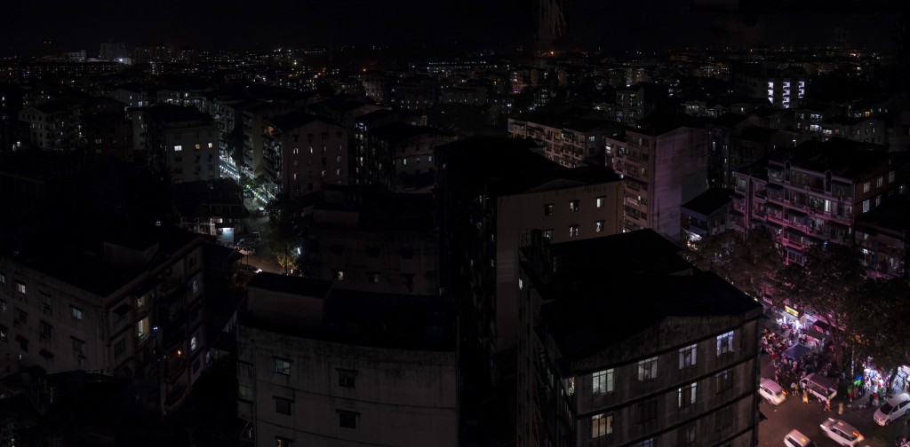 Yangon Night Panorama