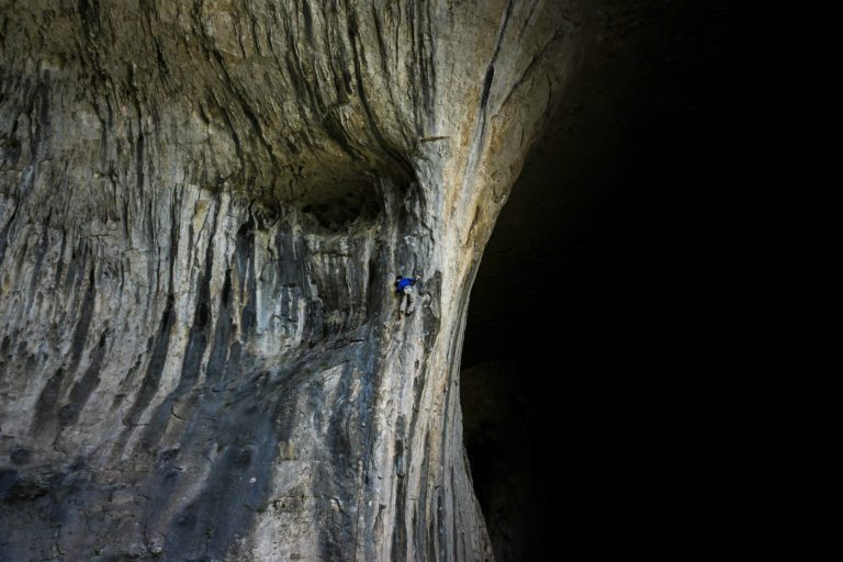 Prohodna Cave Climbing, Bulgaria