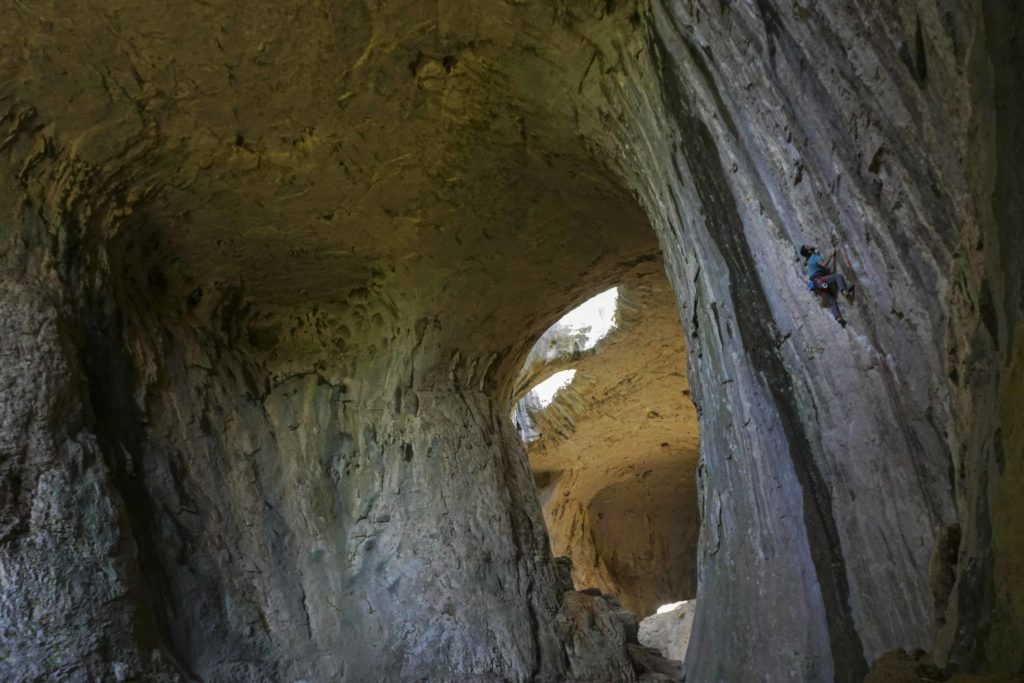 Varna 5.12b 7b Prohodna Cave Bulgaria Climbing