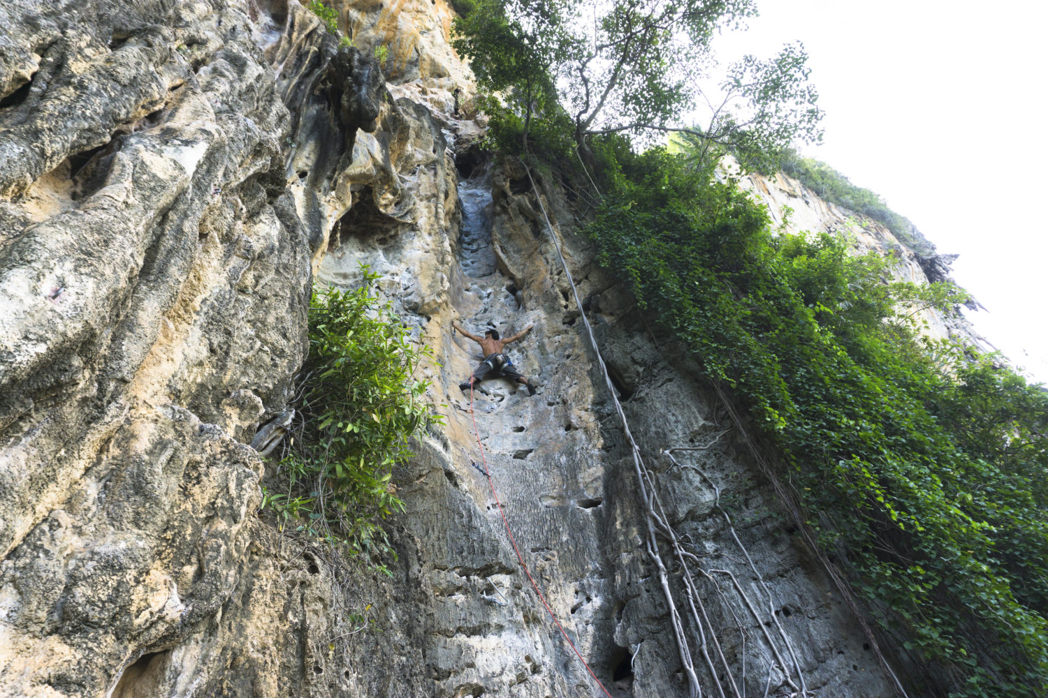 Groove Tube Fire Wall Tonsai Bay Thailand Rock Climb