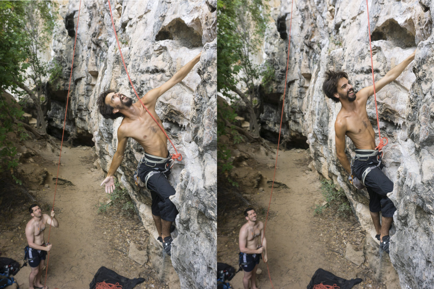 David on Missing Snow, Tyrolean Wall, Dum's Kitchen