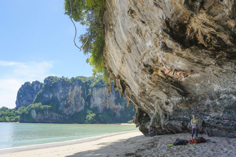 Andrew Riley Bhet Mak 5.13a 7c+ Tonsai Bay Rock Climb Thailand